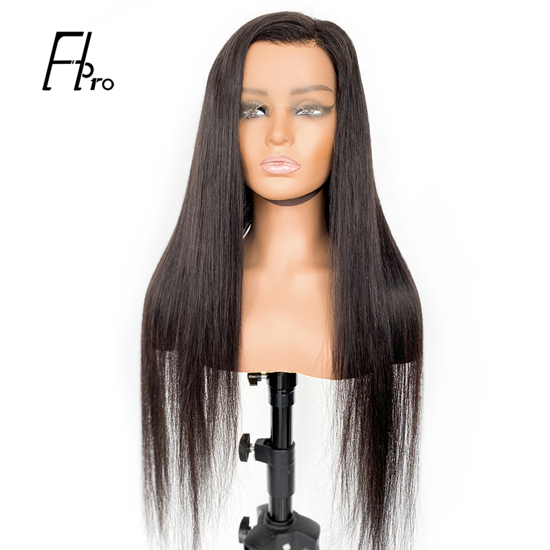 13x4 HD Front Lace Wig Free Part Human Hair Straight Texture Natural Color